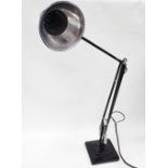 Herbert Terry Anglepoise - A Herbert Terry stamped desk lamp, model 1227, with square stepped base