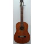 Guitar - A Suzuki vintage classical accoustic guitar with soft shell case, possibly 1960s/70s in gig