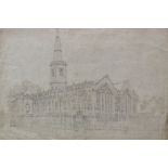 WILLIAM FLEETWOOD VARLEY (1785-1856) St Mary's Church Truro Architectural pencil on paper Labelled