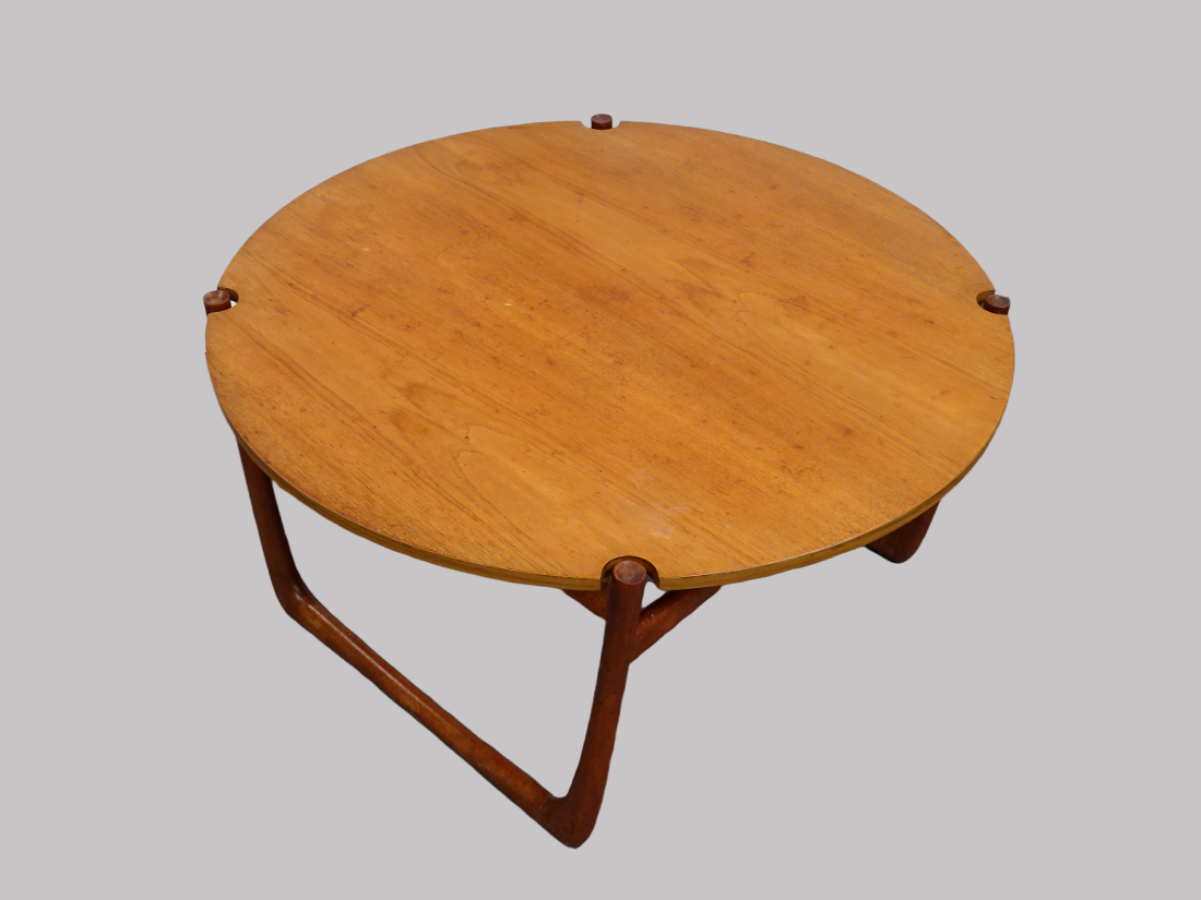 Fortis Coffee Table Danish Mid Century - A circa 1960's France and Son teak coffee table designed by - Image 2 of 4