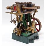 Scale Live Steam Engines - Stuart Turner Ltd, a compound and twin launch engine, height 14.5cm.