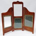 Photograph Frame - An early 20th century four sectional photograph frame formed as a triptych screen