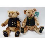 Harrods Teddy Bears - The 1849-1999 jointed bear, height 49cm and The Milennium Bear 2000, height