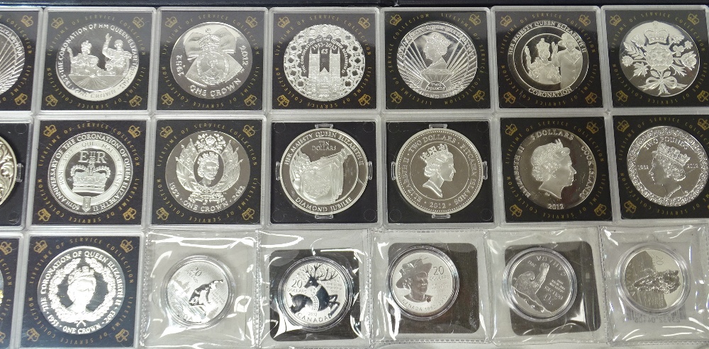 COINS - A quantity of plastic cased non circulated coins, to include 19 x £5, 4 x £2, 6 x crowns, 10 - Image 4 of 5