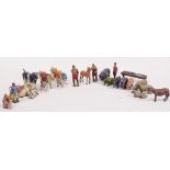 Toys - Britains Ltd, twenty three hand painted lead figures, to include blacksmith, farmer, farm