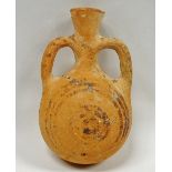 Classical Antiquity - A circa 700-800BC Cypriot two handled terracotta twin handled flask with Cypro