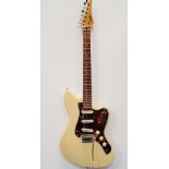 Guitar - A Hohner Professional JT60 electric guitar circa 1991-1995, ivory colour with Californian