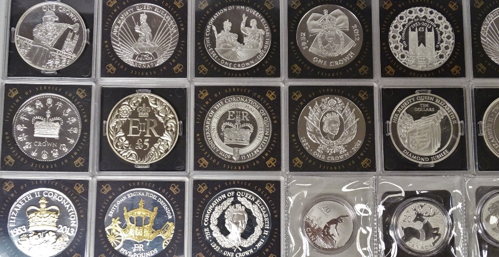 COINS - A quantity of plastic cased non circulated coins, to include 19 x £5, 4 x £2, 6 x crowns, 10 - Image 3 of 5