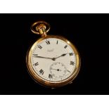 Gold Plate Top Wind Pocket Watch - Limit, a seven jewel Swiss made gentleman's pocket watch with