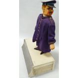 Automaton - 'The Commissionaire', a mid century felt behatted and uniformed figure, scratch built,