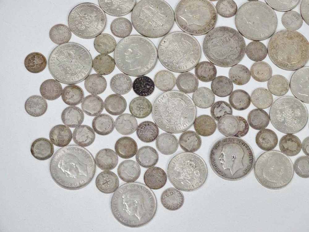 Coins : Victorian, Edward VII, George V, George VI x seventy five, an Edward VII half crown, five - Image 2 of 3