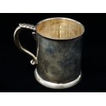 Silver - A silver tankard, London 1929, height 10cm, weight 280g.