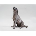 Silver - A Country Artists silver filled labrador, height 10.5cm.