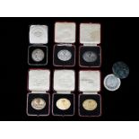 Daren Bread gold and silver medals - Two .375 gold medals, dated 1932, weights 22g and 22.2g, two