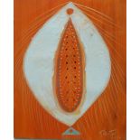 FIONA GLAISTER (XX-XXI) Vertical Flatfish Acrylic on board Signed and dated 2002 Framed and glazed