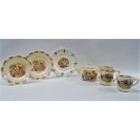 Royal Doulton Bunnykins - A part tea service comprising of a teapot, a milk jug, a small mug and two