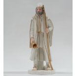 Royal Doulton - A rare Royal Doulton gilt decorated figure 'Ye Watchman', impressed Doulton mark and