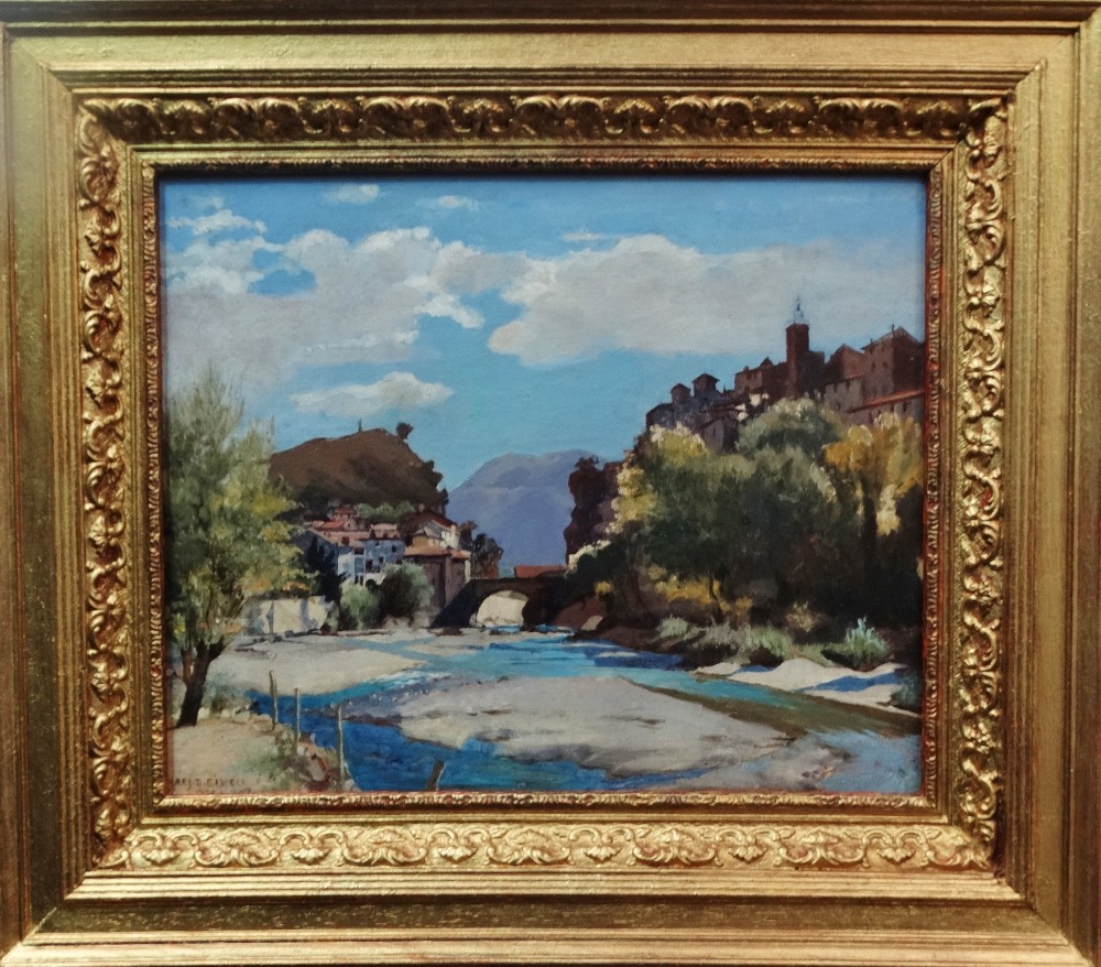 MARY DAWSON ELWELL (1874-1952) Avignon Oil on board Signed and dated 1925 Framed Picture size 31 x - Image 2 of 4