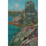 SAMUEL JOHN LAMORNA BIRCH (1869-1955) Coastal View Signed and dated 03 Oil on board Framed and