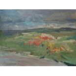 DAVID BUCHANAN (XX) Roadside Landscape Oil on canvas Signed Picture size 46 x 61cm