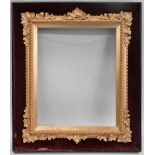 Leaf ormolu picture frame - An ivy leaf decorated picture frame, Reg. No.253406, sight size 38 x