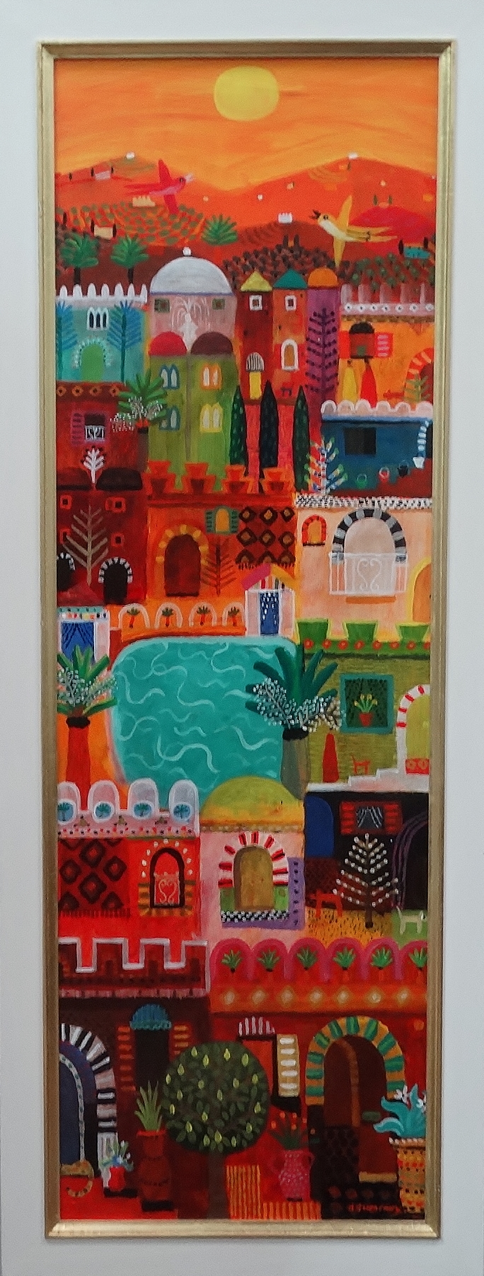ALAN FURNEAUX (1953) Marrakesh Oil on board Signed, signed, titled and dated 2019 verso Framed - Image 2 of 3