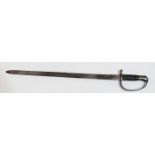 A Victorian Martini Henry saw back sword bayonet 1879 pattern - with 65cm straight single fullered