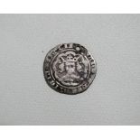 Coins - an Edward III hammered half groat.
