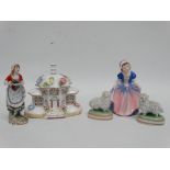 A Royal Doulton figure Dinky Do HN1678, together with a pastel burner in the form of a cottage,