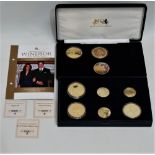Coins - two part sets of commemorative coins.