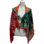 A Liberty cashmere scarf - Orchid pattern, together with four further designer scarves (5)