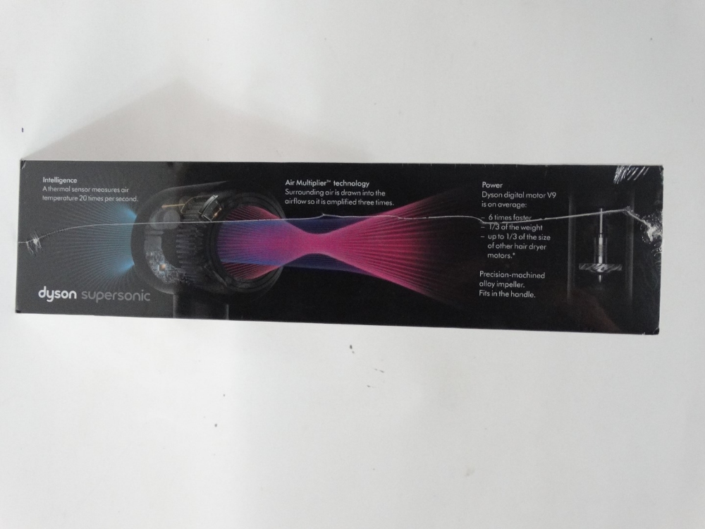 A Dyson supersonic hair dryer - iron and fuchsia, sealed within original box, apparently unused - Image 4 of 4