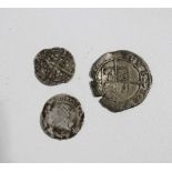 Coins - three hammered British coins, to include Edward and Elizabeth I.