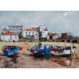 JANE DELANEY Cornwall Dreaming and Seagulls, Hayle Bar Pair of limited edition giclee prints Signed