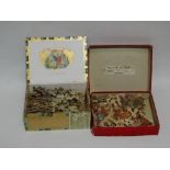 Jigsaw puzzles - an early 20th century wooden jigsaw puzzle depicting squirrels, in original box,