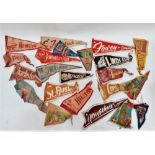 A quantity of Cornish town pennants - mid 20th century, various locations including Lands End,