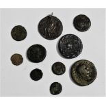 Coins - a small quantity of Greek and Roman coins.