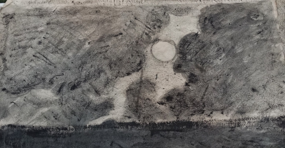 IVAN ZADOK BRAY (1967) Landscape With Power Lines Ink on paper Signed, titled and dated 2004 verso - Image 2 of 4