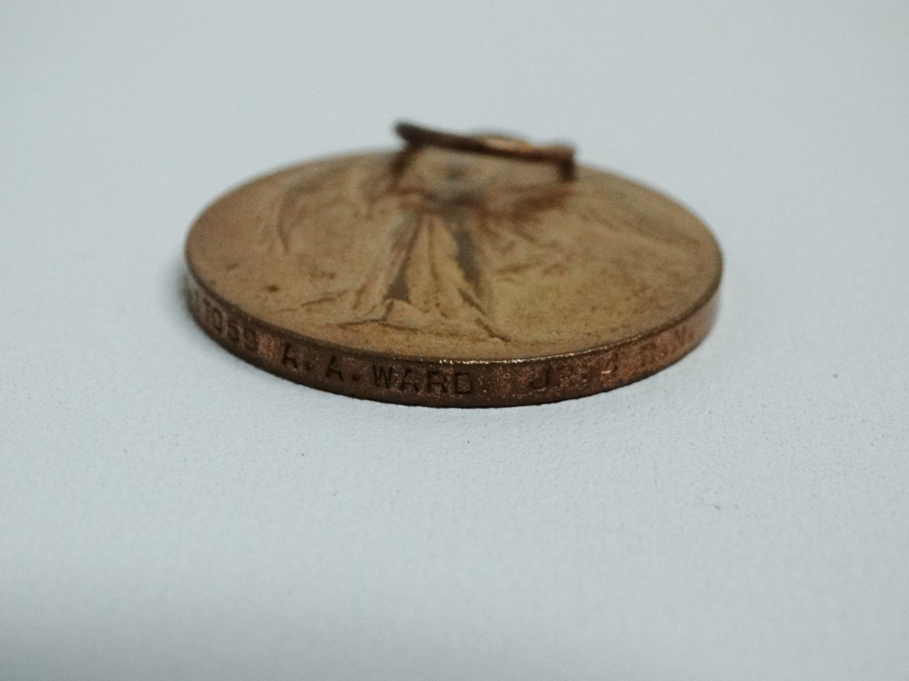 Great War medal - together with a 1914-18 medal, issued to A. A. Ward - Royal Navy, together with - Image 5 of 7