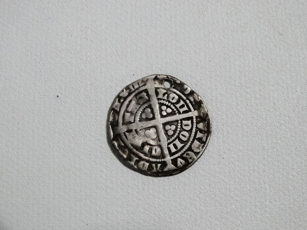 Coins - an Edward III hammered half groat. - Image 2 of 2