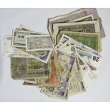 Banknotes - a quantity of assorted banknotes.