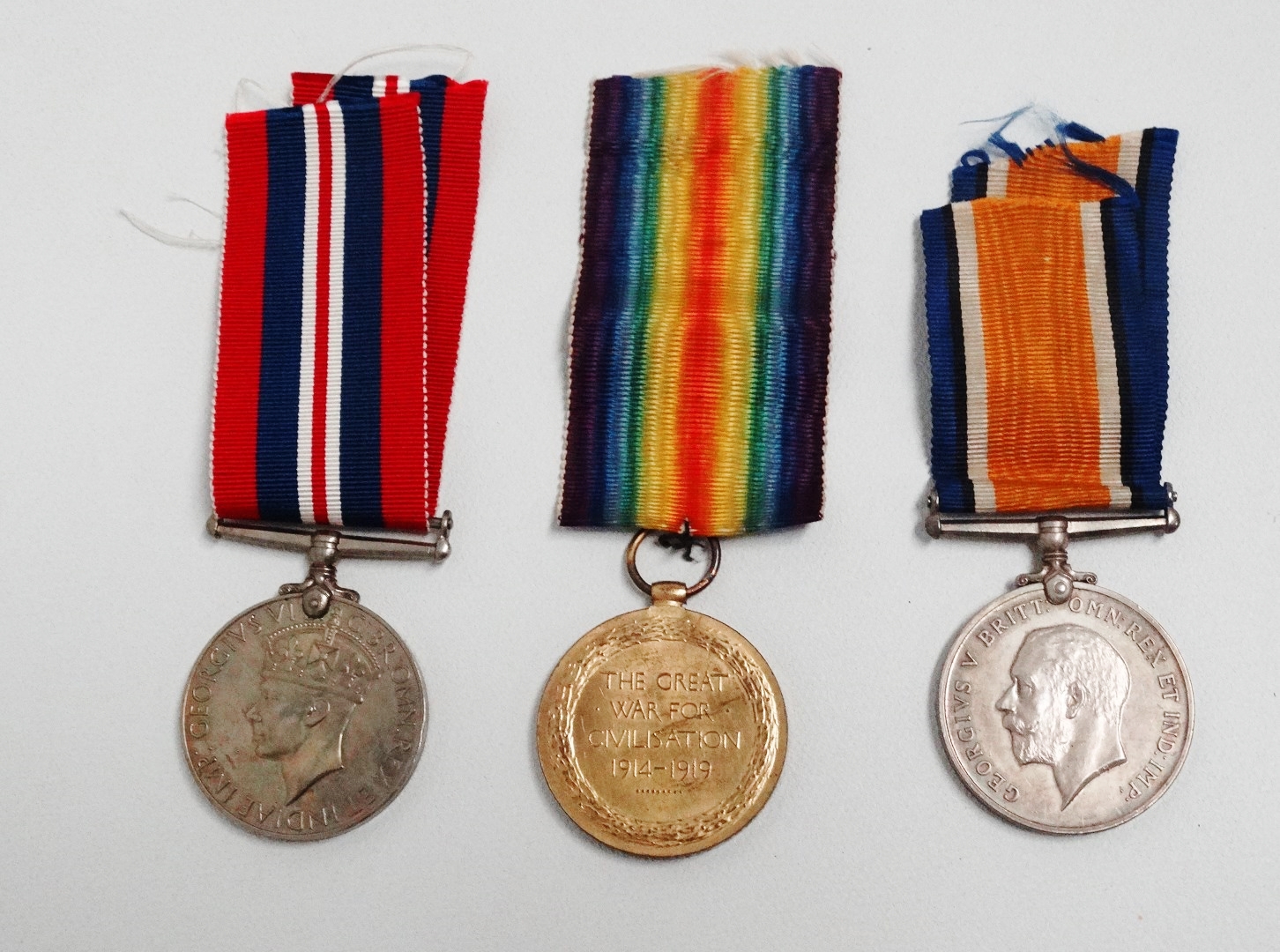 Great War medal - together with a 1914-18 medal, issued to A. A. Ward - Royal Navy, together with