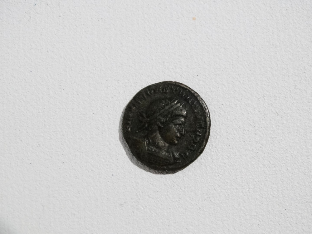 Coins - a Constantine II Roman coin.