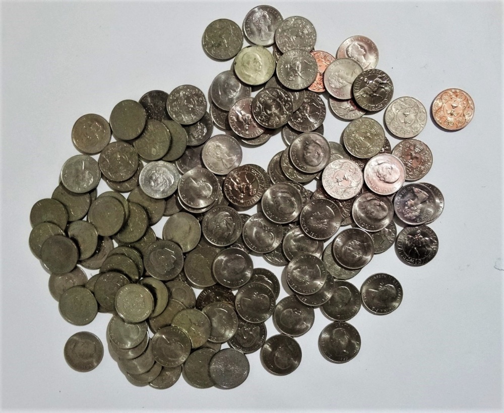 Coins - a large quantity of commemorative coins, approximately 125 in total.