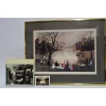 HELEN LAYFIELD BRADLEY (1900-1979) Our Picnic Lithograph Signed in pencil lower right Blind stamp