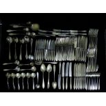 An American white metal flatware part dinner service - Towle Silversmiths early 20th century,