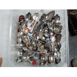 Souvenir spoons - a large quantity.