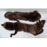 A20th century fox fur stole - together with a fur scarf (2)
