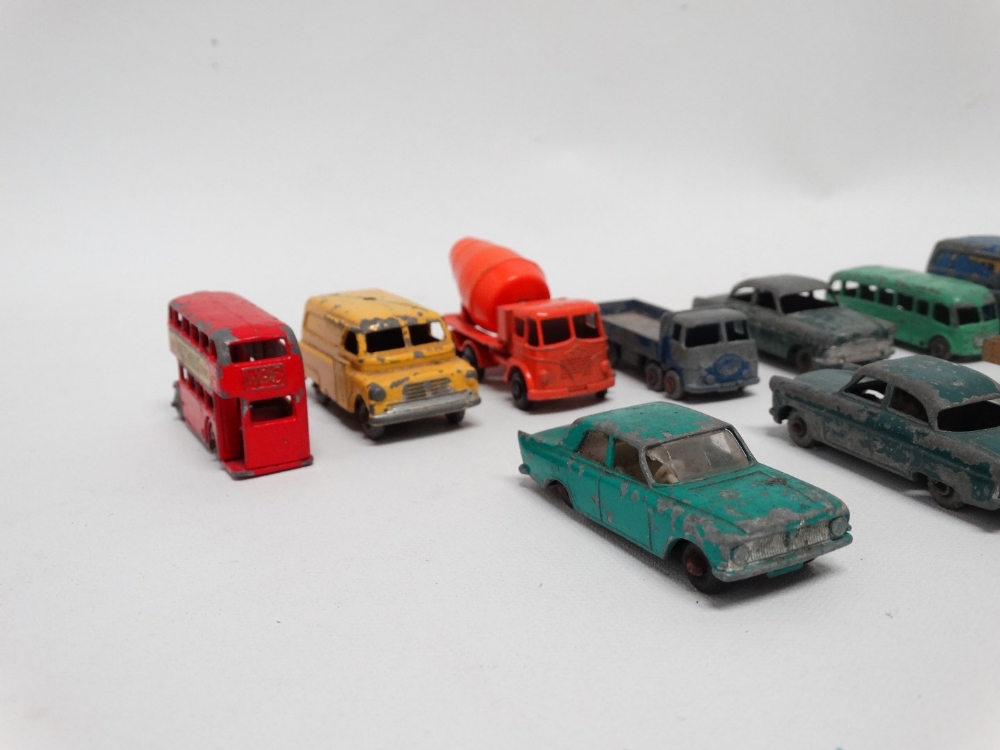 Moko Lesney Matchbox vehicles - to include No. 25 Bedford Dunlop van, No. 42 Bedford Evening news - Image 2 of 6