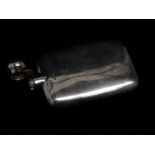 A silver hip flask - Birmingham 1916, height 17cm, weight 167g.